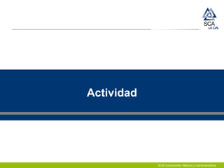 SCA Consumidor México y Centroamérica
Actividad
 