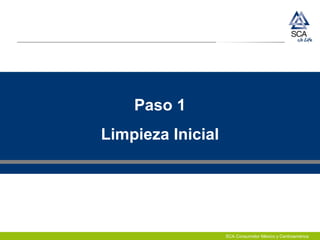 SCA Consumidor México y Centroamérica
Paso 1
Limpieza Inicial
 