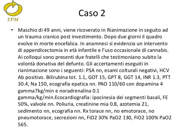 Caso Clinico Infermieristico Svolto 1 Anno Casi clinici