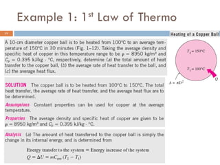 Example 1: 1st Law of Thermo
33
 