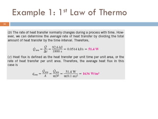 Example 1: 1st Law of Thermo
35
 