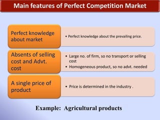 features of competitive market