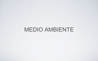 MEDIO AMBIENTE
 