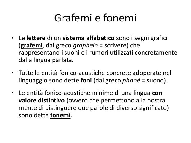 Grafemi Che Trascrivono Tutti I Suoni Di Un Idioma Esempio Di Fonema