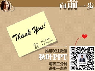 推荐关注微信

秋叶PPT

每天三分钟
进步一点点

 