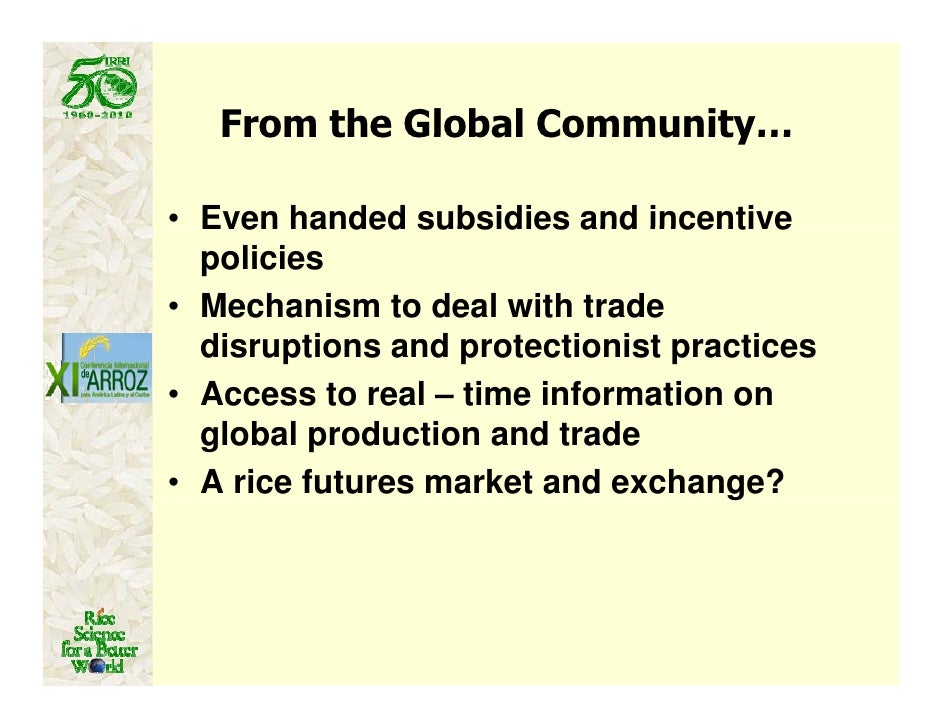 global rice futures market