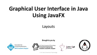 Brought to you by
Graphical User Interface in Java
Using JavaFX
Layouts
1K. N. Toosi University of Technology
 