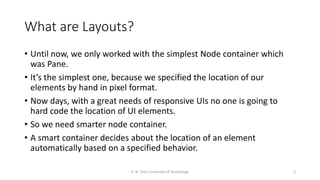 003 - JavaFX Tutorial - Layouts | PPT