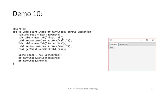 003 - JavaFX Tutorial - Layouts | PPTX