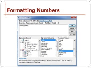 Formatting Numbers
 