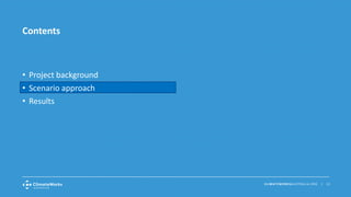 CLIMATEWORKSAUSTRALIA.ORG | 12
• Project background
• Scenario approach
• Results
Contents
 