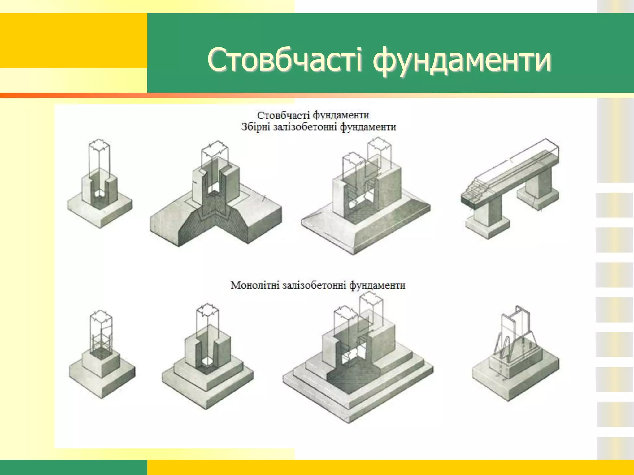 Стовбчасті фундаменти
 