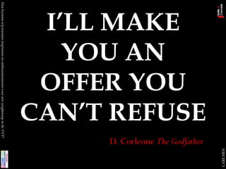 CARE MEN
  CAN’T REFUSE
                                                                                D. Corleone The Godfather
   OFFER YOU
   I’LL MAKE
     YOU AN
Hoe kunnen wij mannen inspireren en enthousiasmeren voor een zorgberoep in de VVT?
 