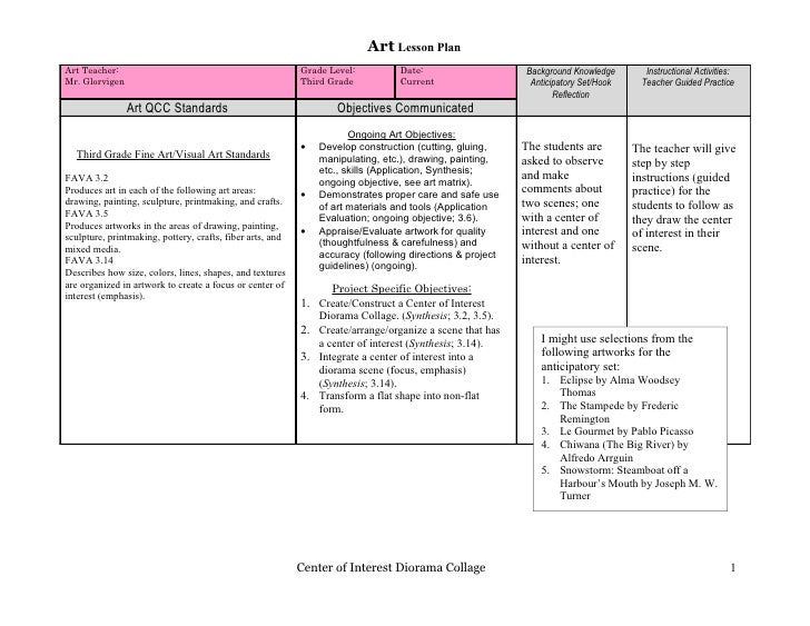 003 Center Of Interest Diorama Collage