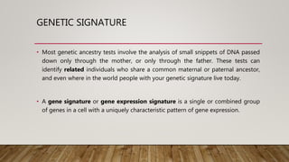 Gene Signature Samples 003 dna extraction | PPTX