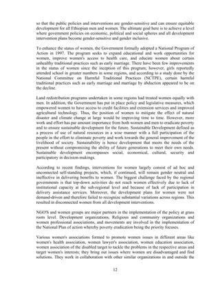 The IMPACT OF CLIMATE CHANGE ON GENDER | PDF