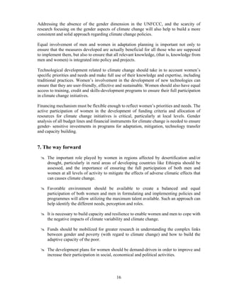 The IMPACT OF CLIMATE CHANGE ON GENDER | PDF