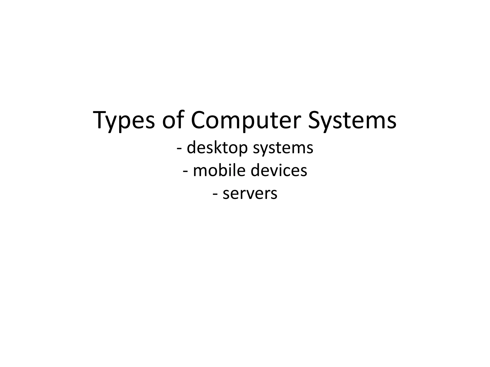 Computer systems | PPTX