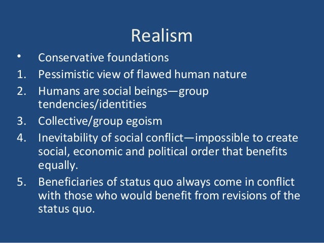 Pessimistic View Of Human Nature Pessimistic View Of Human Nature