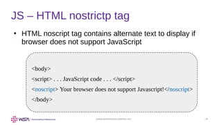 JavaScript - Chapter 3 - Introduction | PDF | Web Design and HTML ...