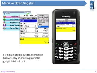 ?2008 FIT Consulting FITnin geli?tirdi?i Grid bile?enleri ile h?zl? ve kolay kopozit uygulamalar geli?tirilebilmektedi r. 