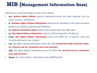 Network Management System and Protocol | PPTX