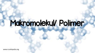 Makromolekul/ Polimer
www.ro.wikipedia.org
 