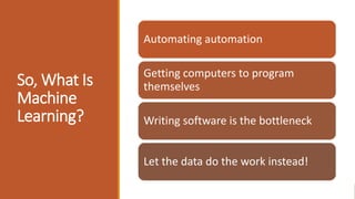003 ppt machine learning | PPT