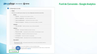 Funil de Conversão - Google Analytics
04
 