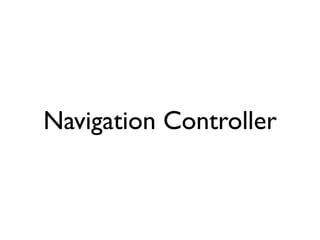 Navigation Controller
 