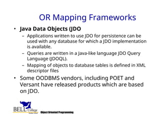 Object Persistence 004.02-Paterson-Object-Persistence-December-2004.ppt
