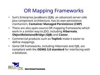 Object Persistence 004.02-Paterson-Object-Persistence-December-2004.ppt