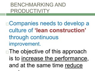 004 benchmarking and productivity | PPT