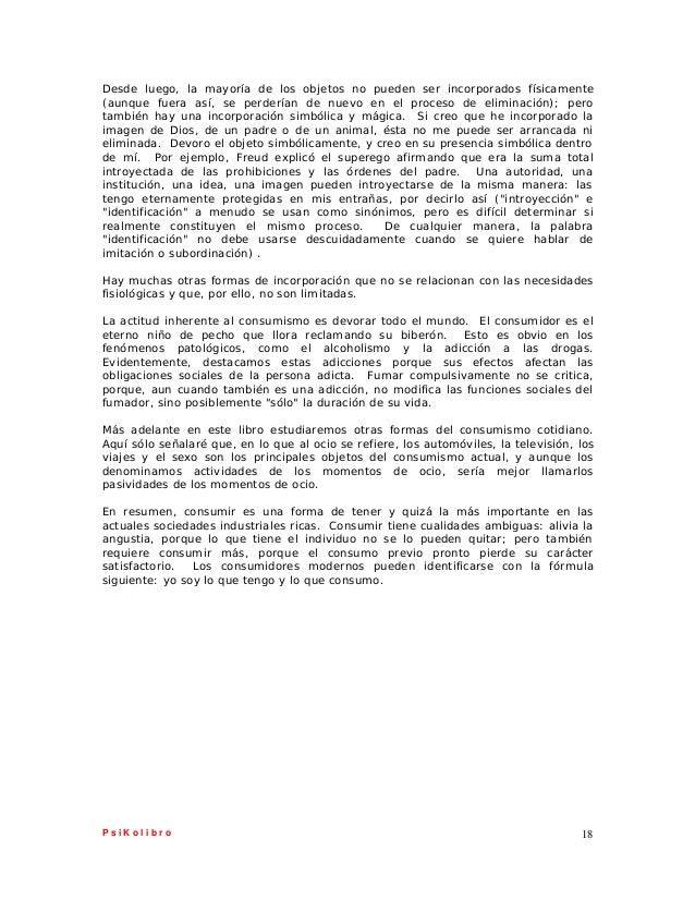 Erich Fromm Tener y ser