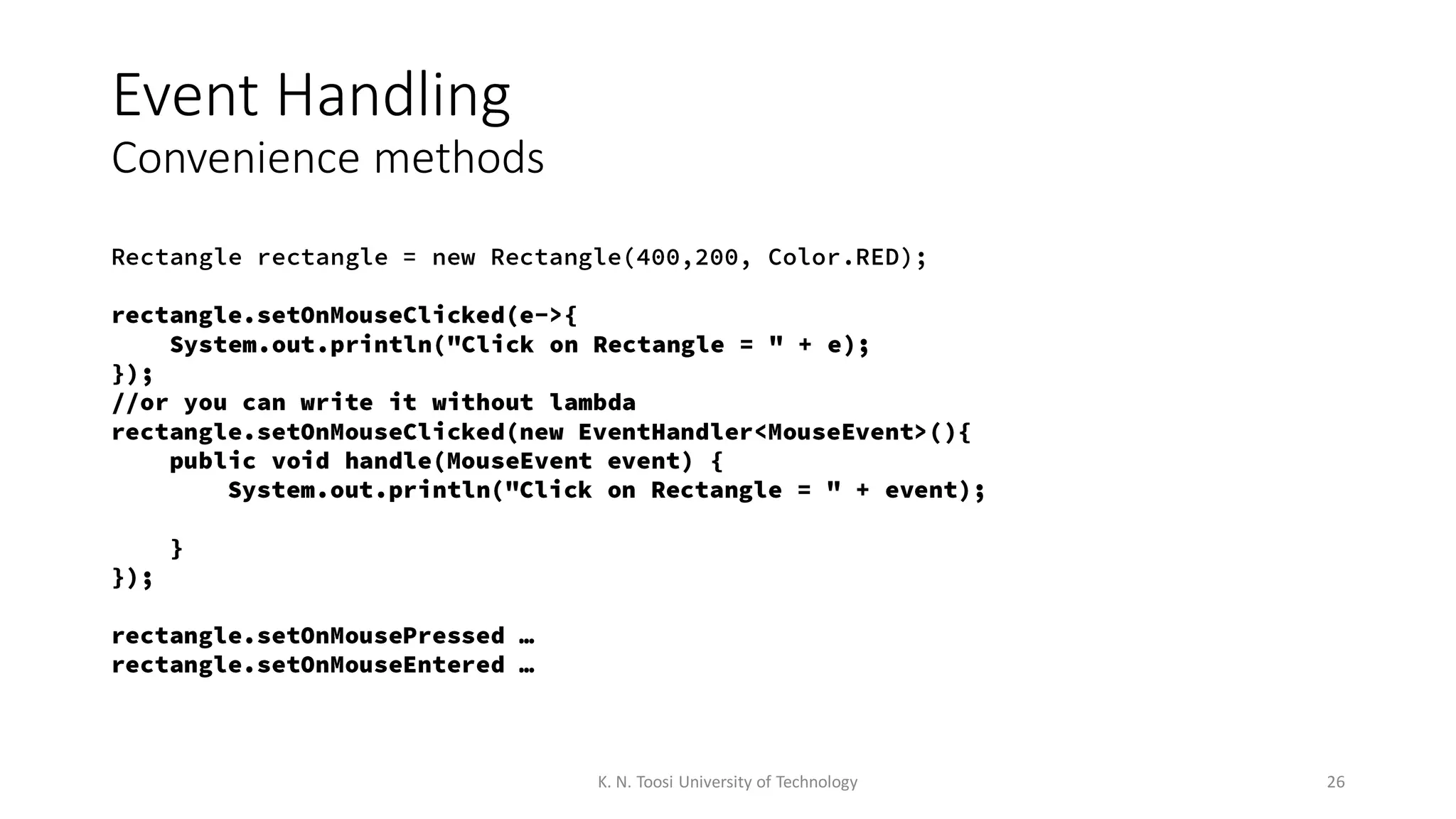 004 - JavaFX Tutorial - Event Handling | PDF