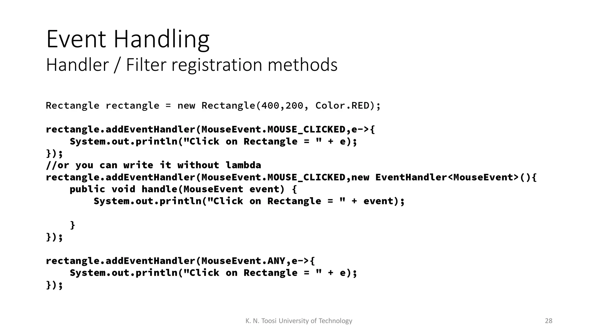 004 - JavaFX Tutorial - Event Handling | PDF