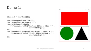 004 - JavaFX Tutorial - Event Handling | PDF