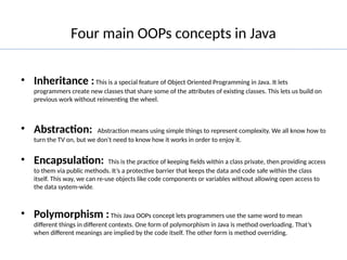 Comprehensive Guide to Object-Oriented Programming Principles in Java ...