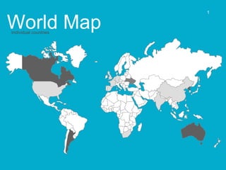 World Map  Individual countries 