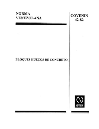 0042 1982 Norma Bloques Concreto