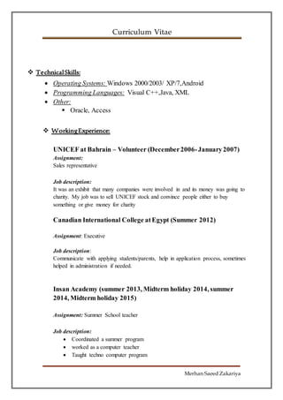 Merhan S.Zakariya-CV | DOCX
