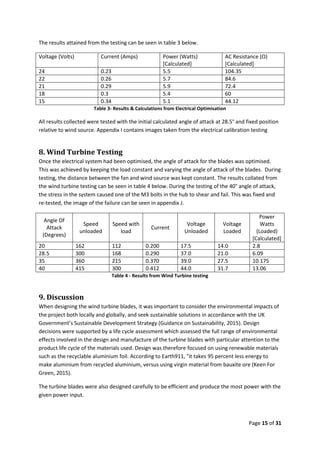 Wind Turbine Report Final | PDF