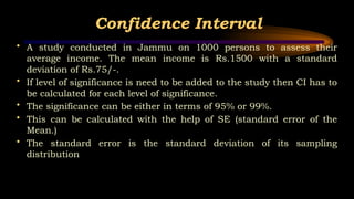 inferential statistics Part - 1 i.e Parametric tests | PPTX