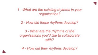 Rhythm, Attention, Collaboration