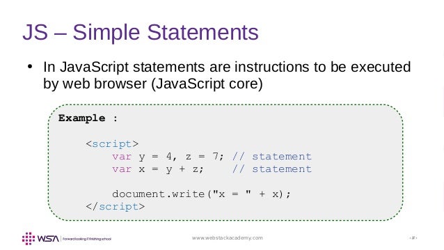 JavaScript - Chapter 4 - Types and Statements