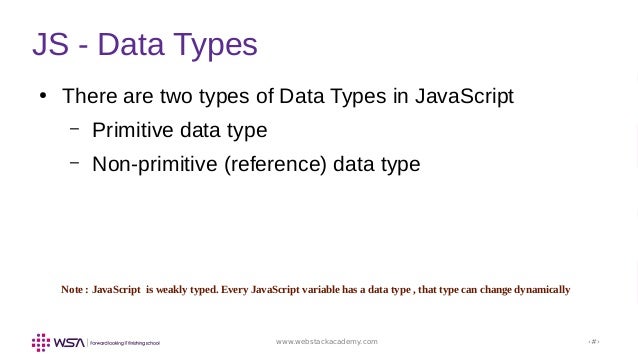 30 Non Primitive Data Types In Javascript