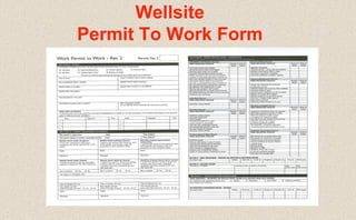 Wellsite
Permit To Work Form
 