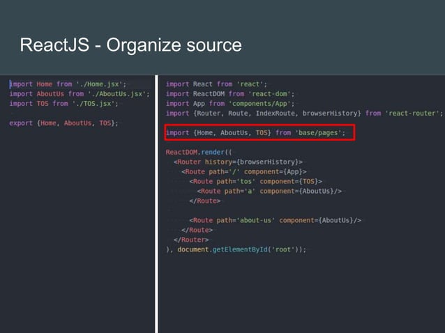 005. a React project structure | PPT
