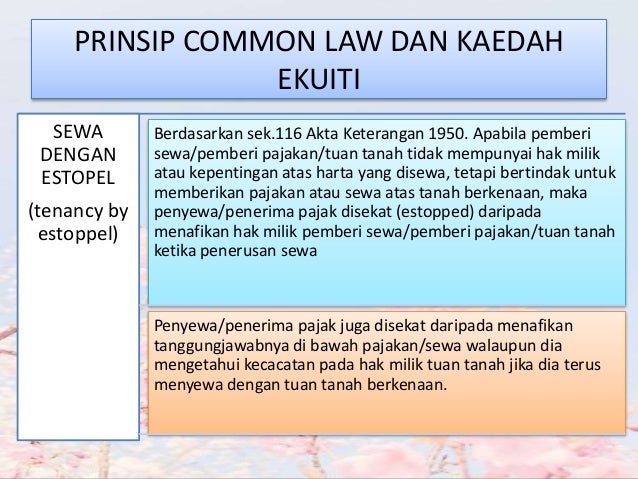 Land Law Pajak Sewa