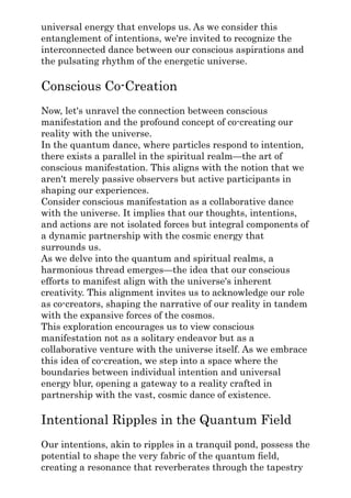 Exploring Quantum Manifestation: Where Science Meets Spirituality | PDF